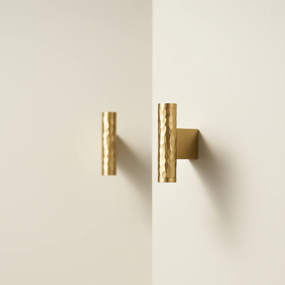 Otto Solid Brass Hammered Handle | Gold - Image 3