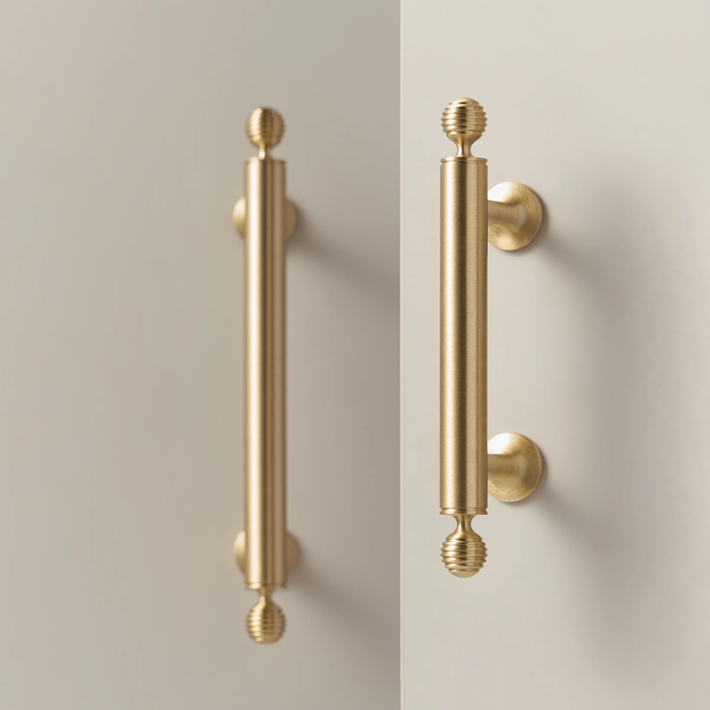 Renzo Solid Brass Handle | Satin Brass - Image 4