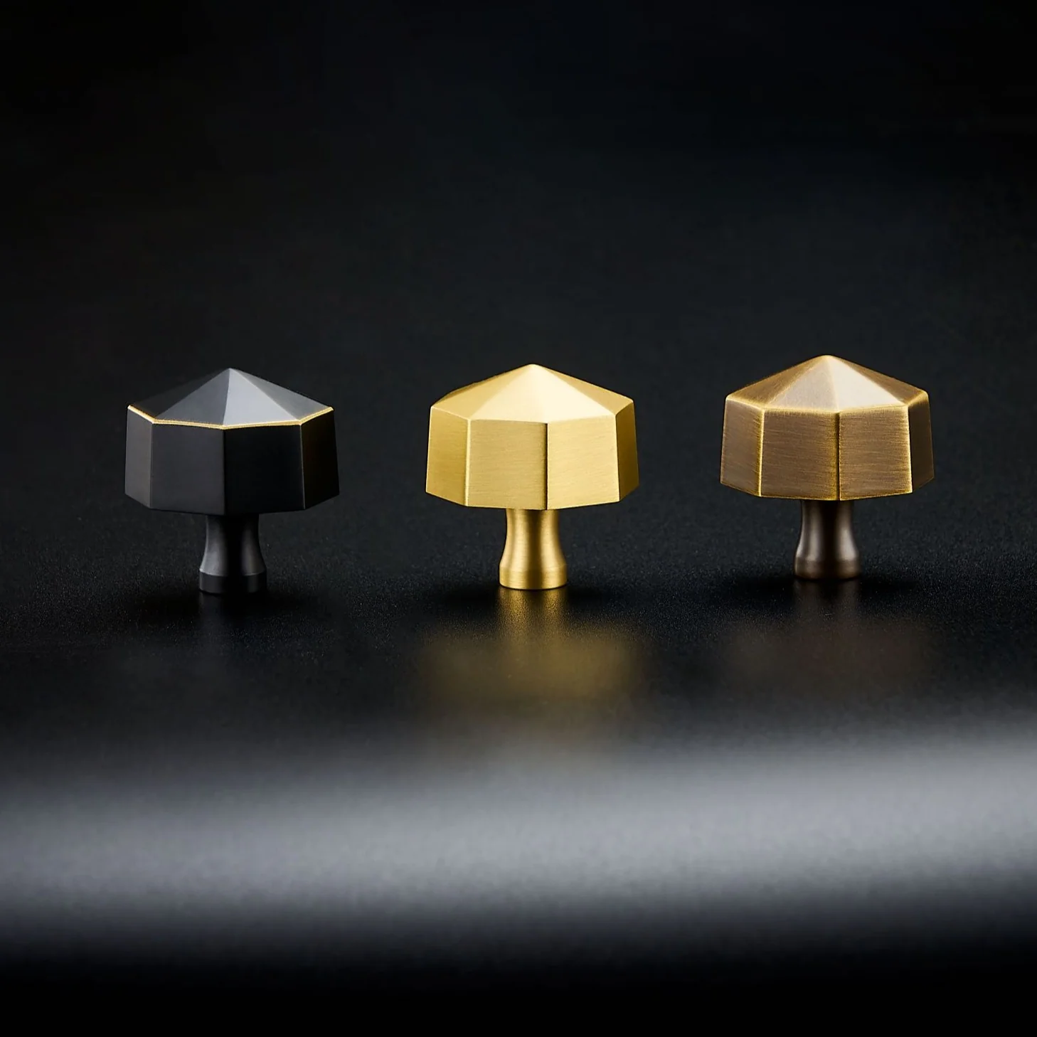 Ronald Solid Brass Knob | Black - Image 5