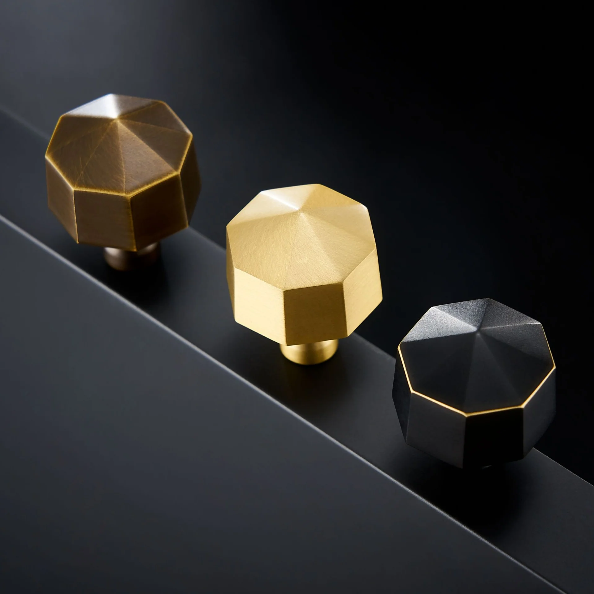 Ronald Solid Brass Knob | Black - Image 6