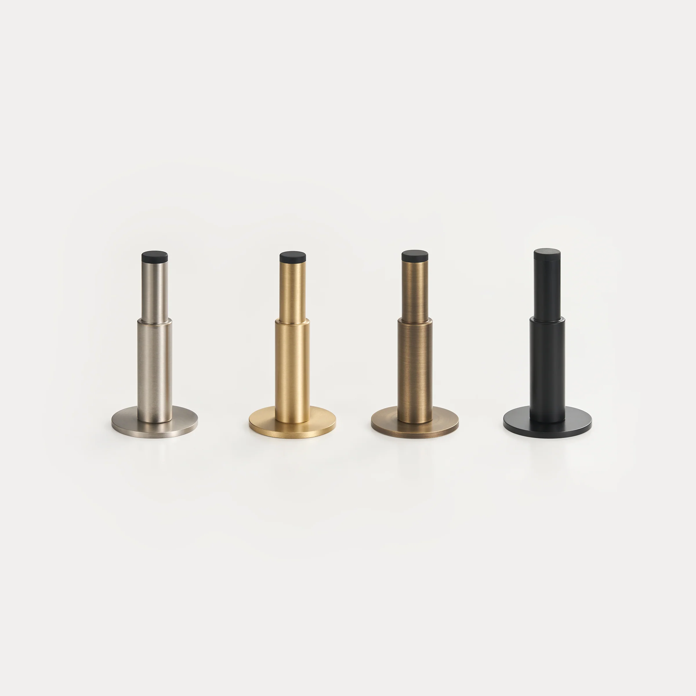 Smooth Pillar Solid Brass Door Stop | Bronze - Image 4